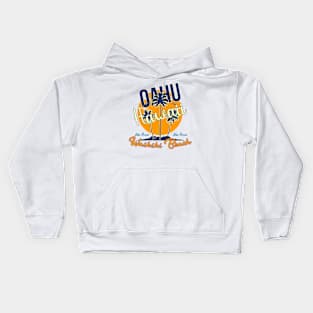 Oahu Hawaii Waikiki Beach Kids Hoodie